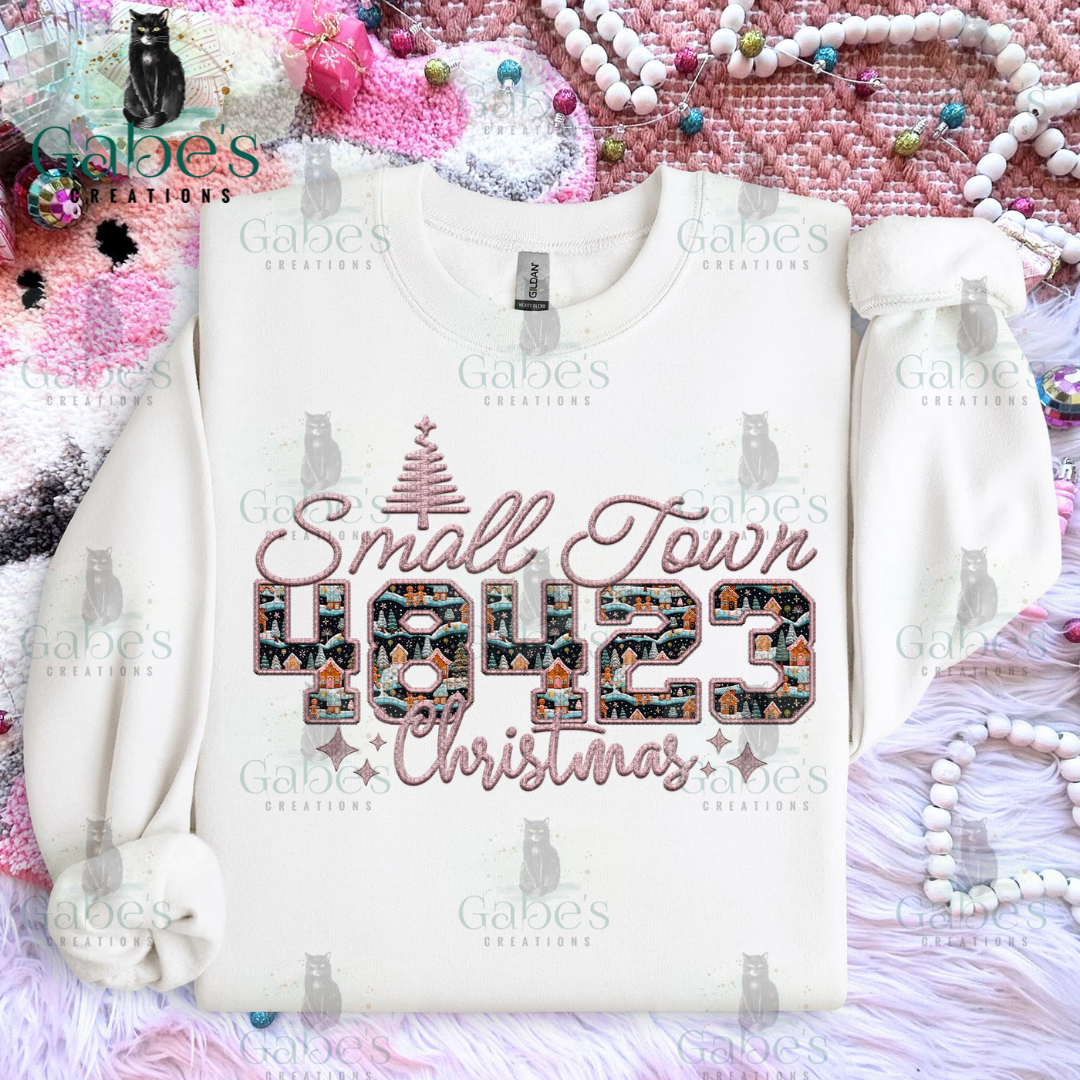 Small Town Christmas Zip-Code/Area Code - Bella Canvas®